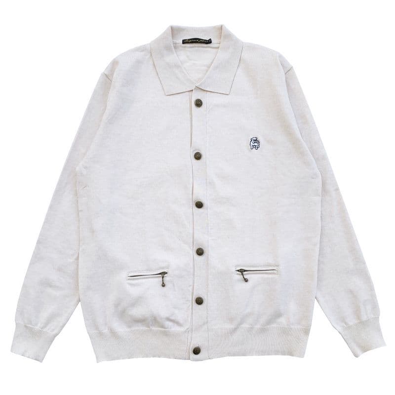 Collared cardigan〈Beige〉