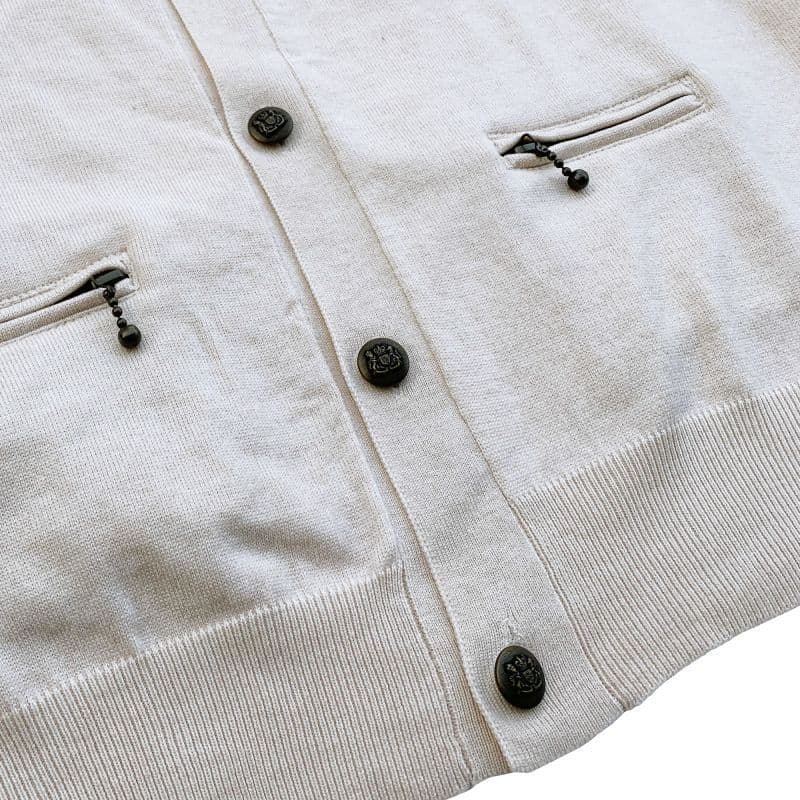 Collared cardigan〈Beige〉