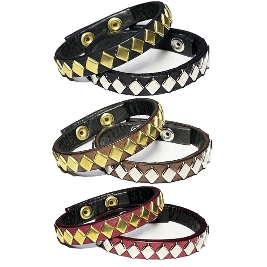 【7月入荷予定】Diamond Studs Wristband [25-2-AC02]