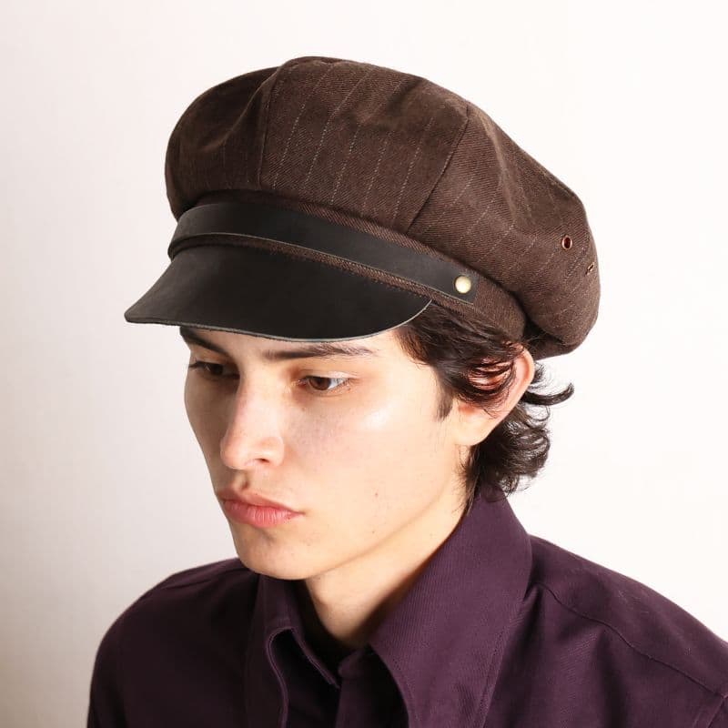 Motorcycle Cap〈Brown〉