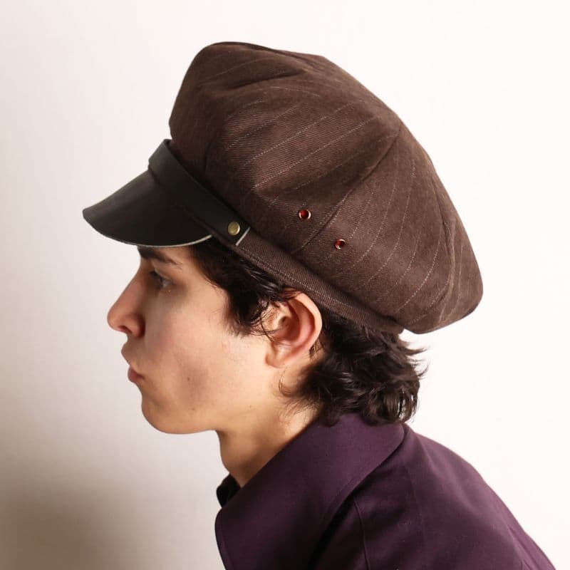 Motorcycle Cap〈Brown〉