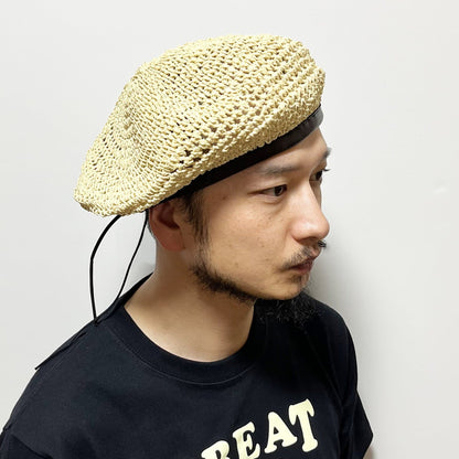 【7月入荷予定】Straw Army Beret [25-2-HT8AB]